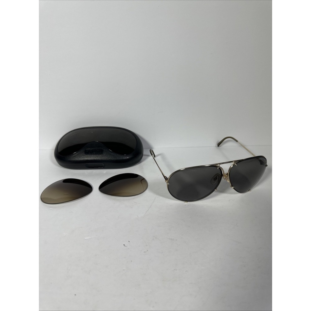 Vintage Porsche Design By Carrera 5621 Large Aviator Sunglasses + Extra Lens